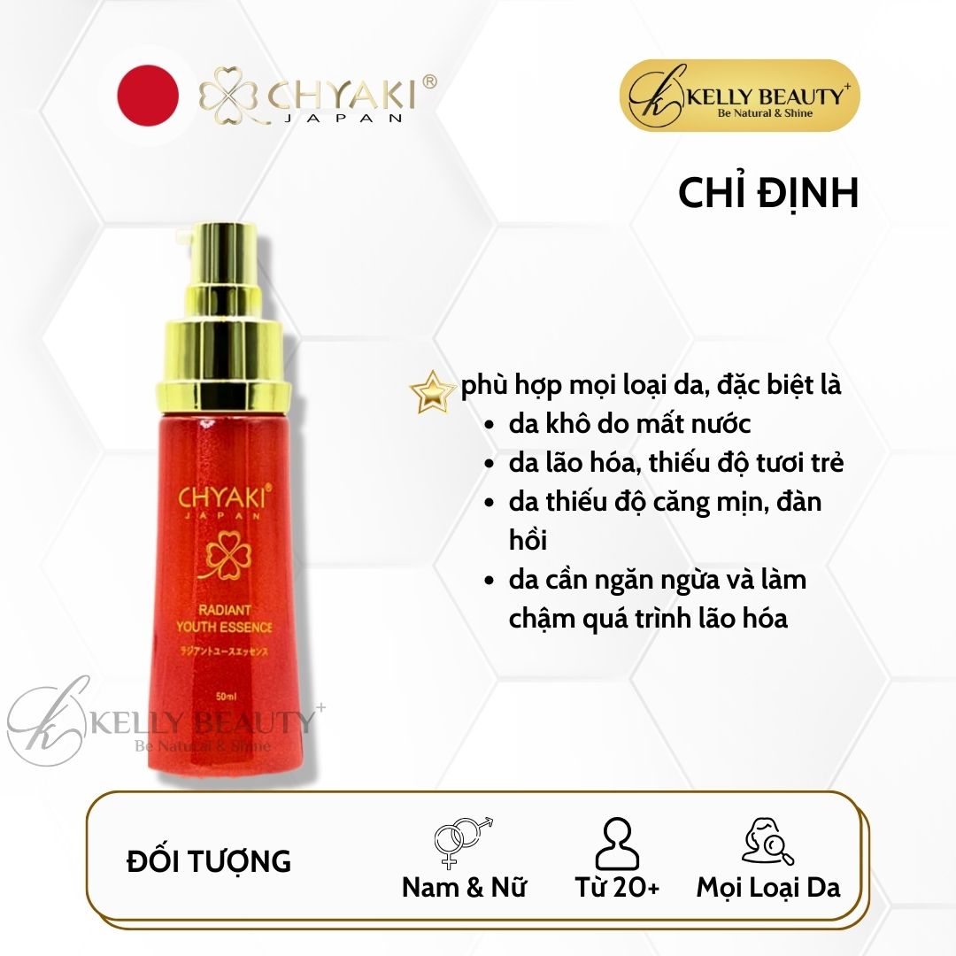 Tinh Chất Trẻ Hóa Làn Da Chyaki Radiant Youth Essence | Kelly Beauty