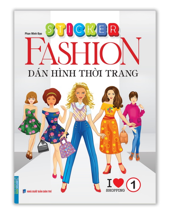 Sách - Sticker Fashion Dán hình thời trang tập 1