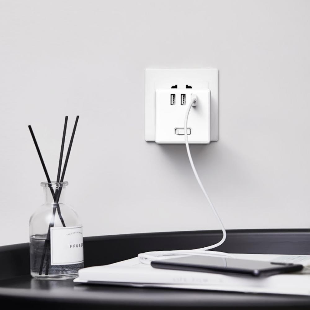 Xiaomi Mijia Magic Cube Socket Plug Multifunctional USB Charger Power Adapter 6 Ports Socket Converter Outlet