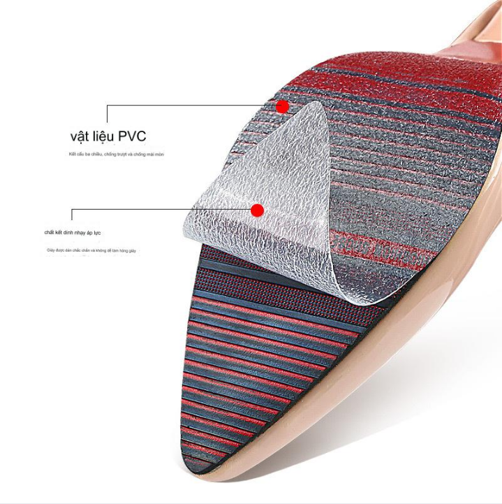 Cuộn dán đế giày dép PVC trong suốt chống trơn trượt Shoe Sole Stickers 3M