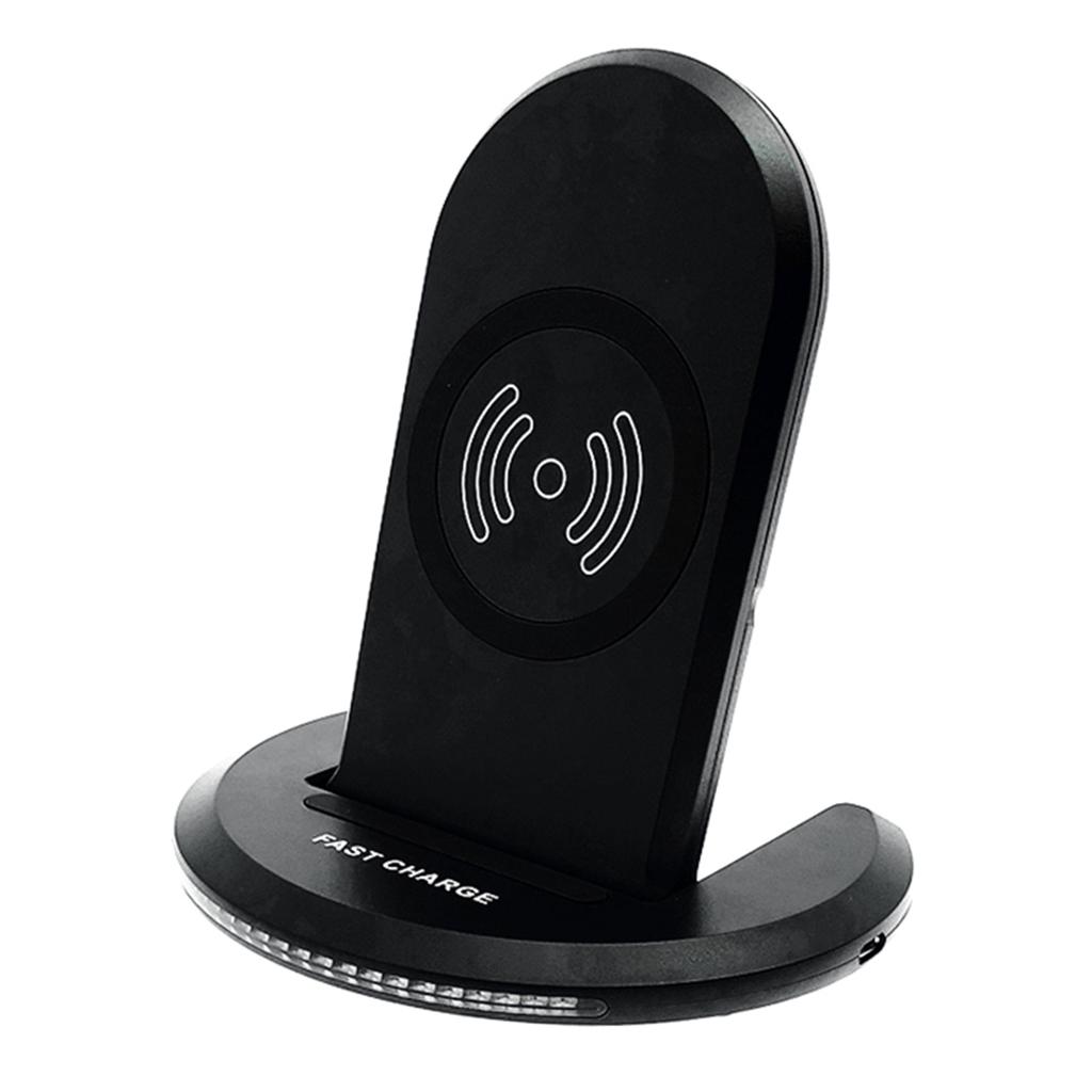 10W Qi Wireless Fast Charger Charging Stand Dock For SamsungS8 S9 S10