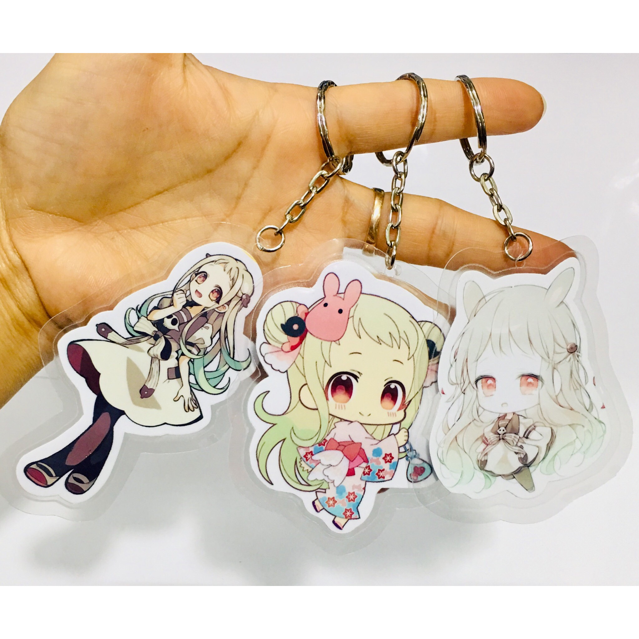 Móc khoá cắt tỉa Jibaku Shounen Hanako-kun combo 3 cái ngẫu nhiên