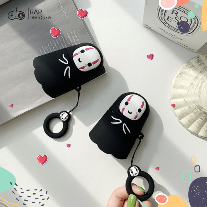 Ốp bảo vệ tai nghe Vô Diện cho case airpod 1/2/Pro chống va đập