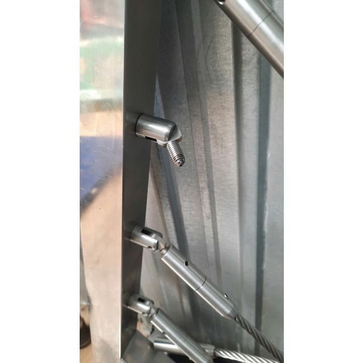 Combo bộ tăng đơ, ốc kính, ốc thông tầng cho cầu thang cáp