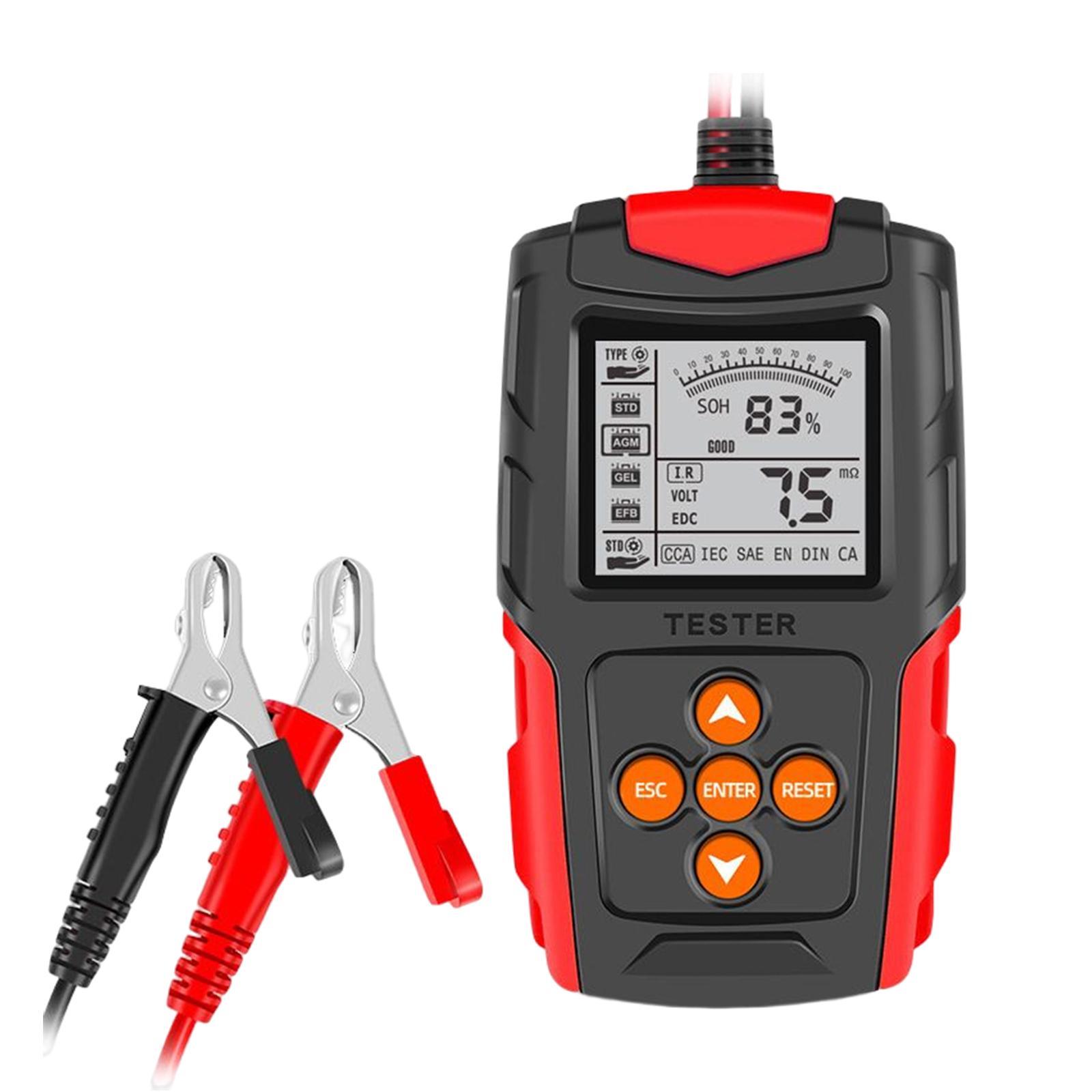 Automotive Battery Analyzer Tester 12V 24V Accurate Analyzing for Automobile