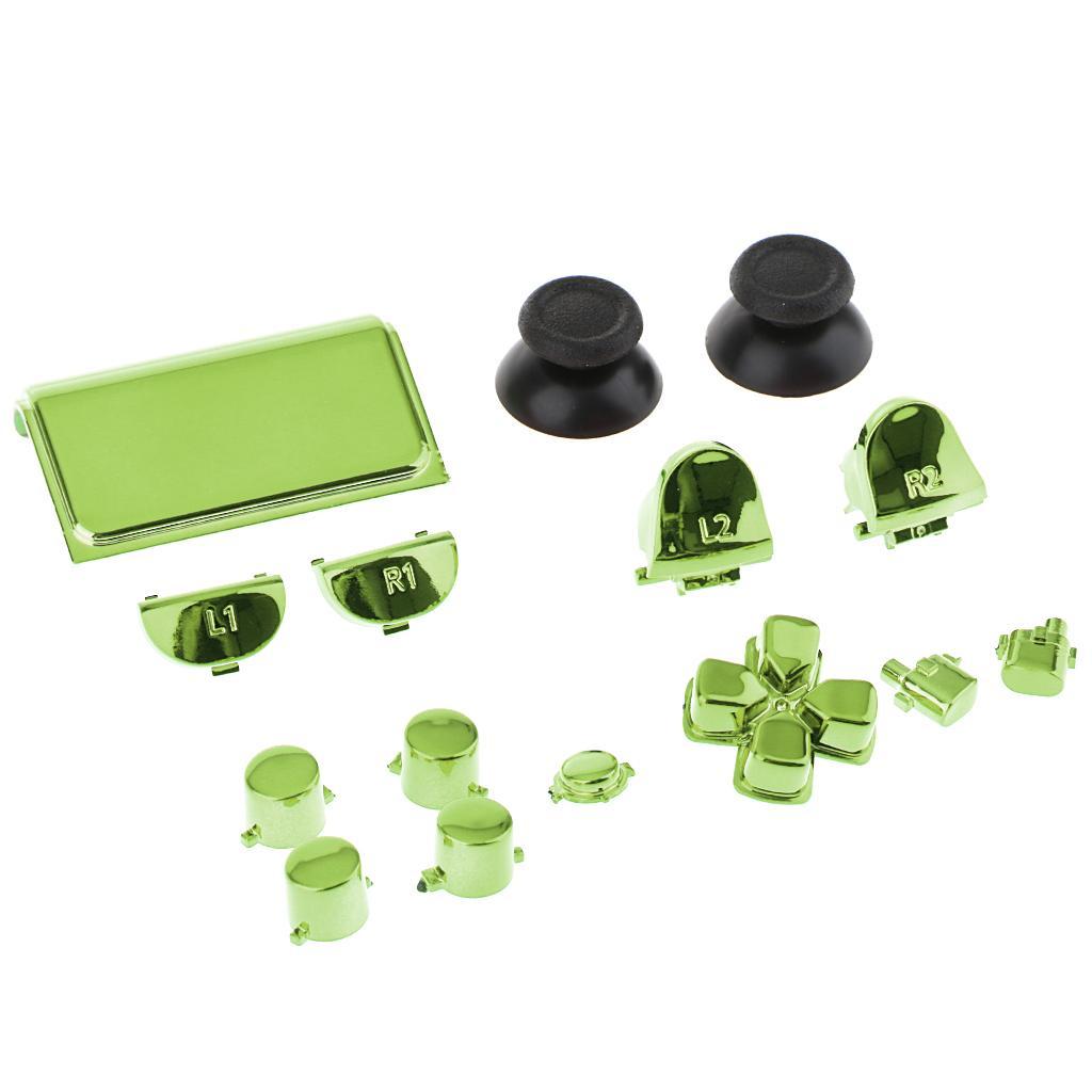Replacement Full Buttons Custom Mod Kit for Sony PS4 Pro Controller Green