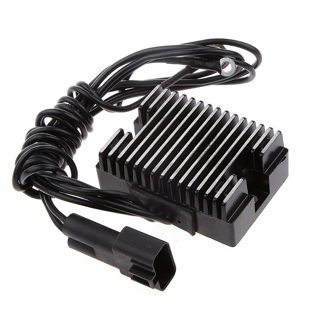 Motorcycle Voltage Regulator Rectifier for Harley Dyna Softail Touring Black
