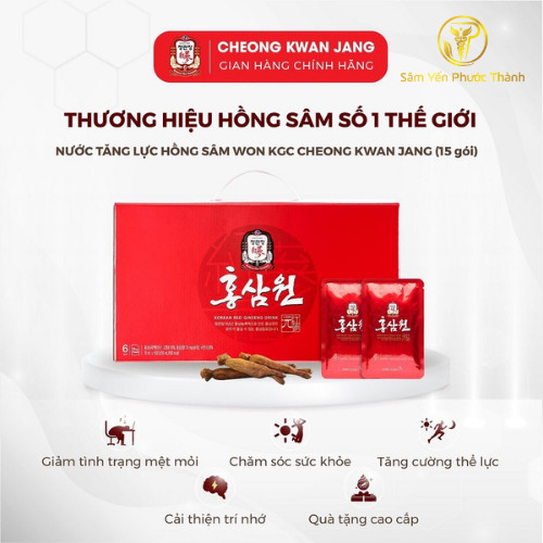 Nước Uống Tăng Lực Hồng Sâm KGC Cheong Kwan JangWon -SYPT