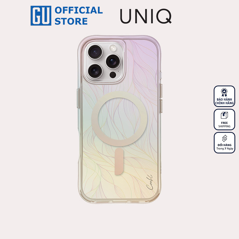 Ốp Lưng UNIQ COEHL WILLOW Cho iPhone 16 Pro/ 16 Pro Max Kèm Miếng Lau Màn Hình Và Phụ Kiện Gắn Dây Đeo Hàng Chính Hãng