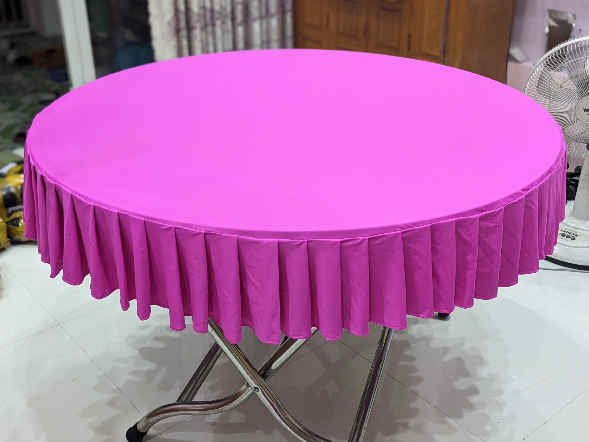Khăn trải bàn tròn, đường kính 1,2m