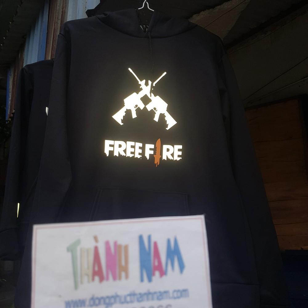 áo hoodie freefire phản quang, áo hoodie game free fire phản quang