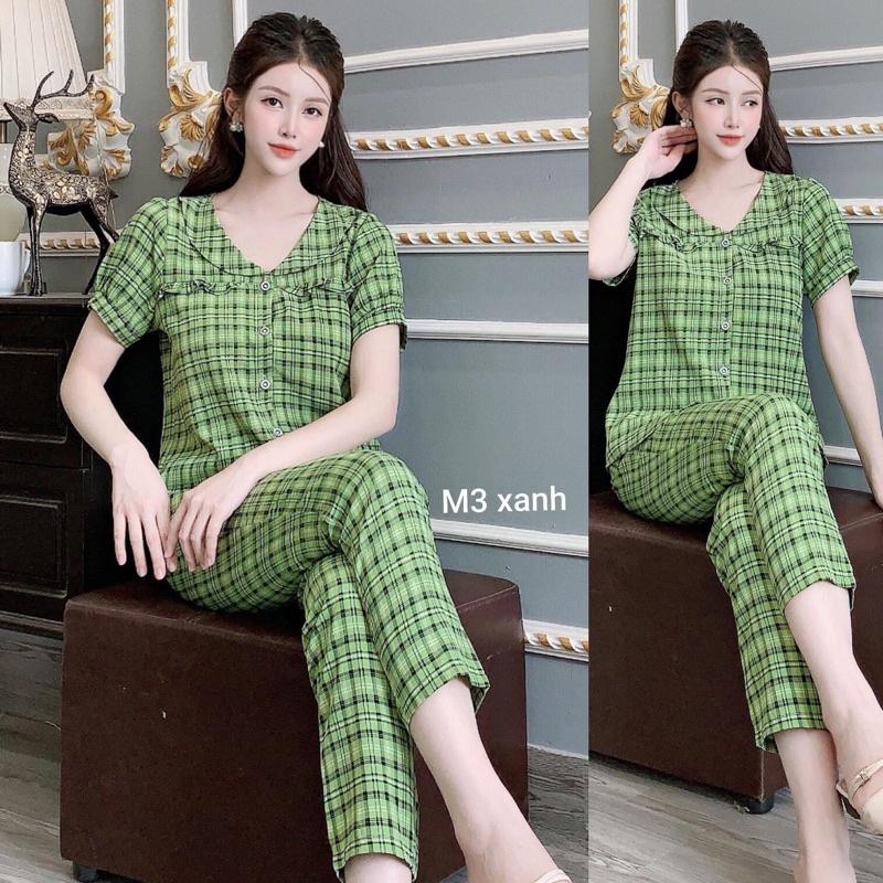 Đồ bộ mặc nhà cao cấp, chất lụa hàn