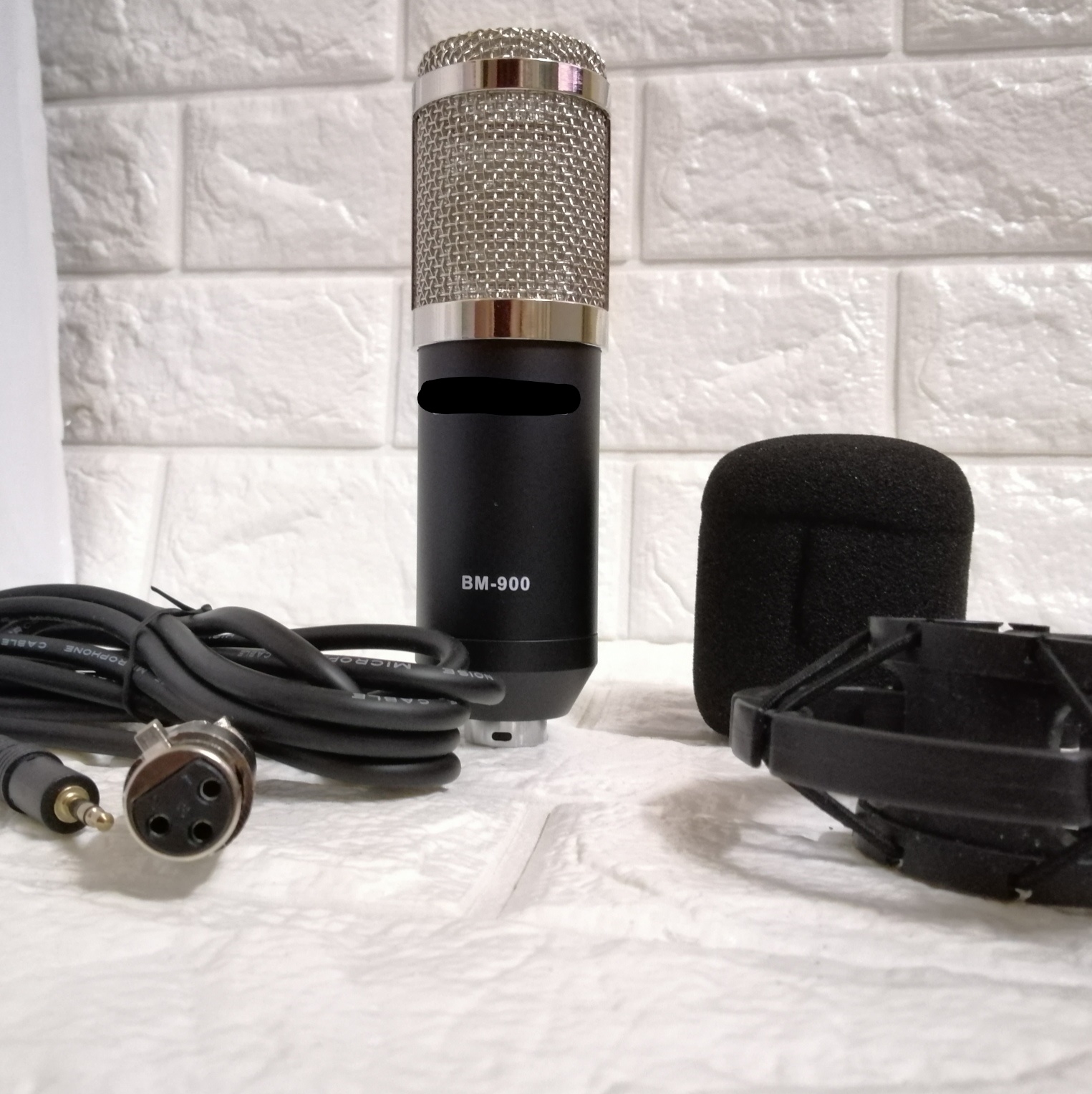 Bộ thu âm live stream Sound card H9 và micro BM900 đủ dây kết nối