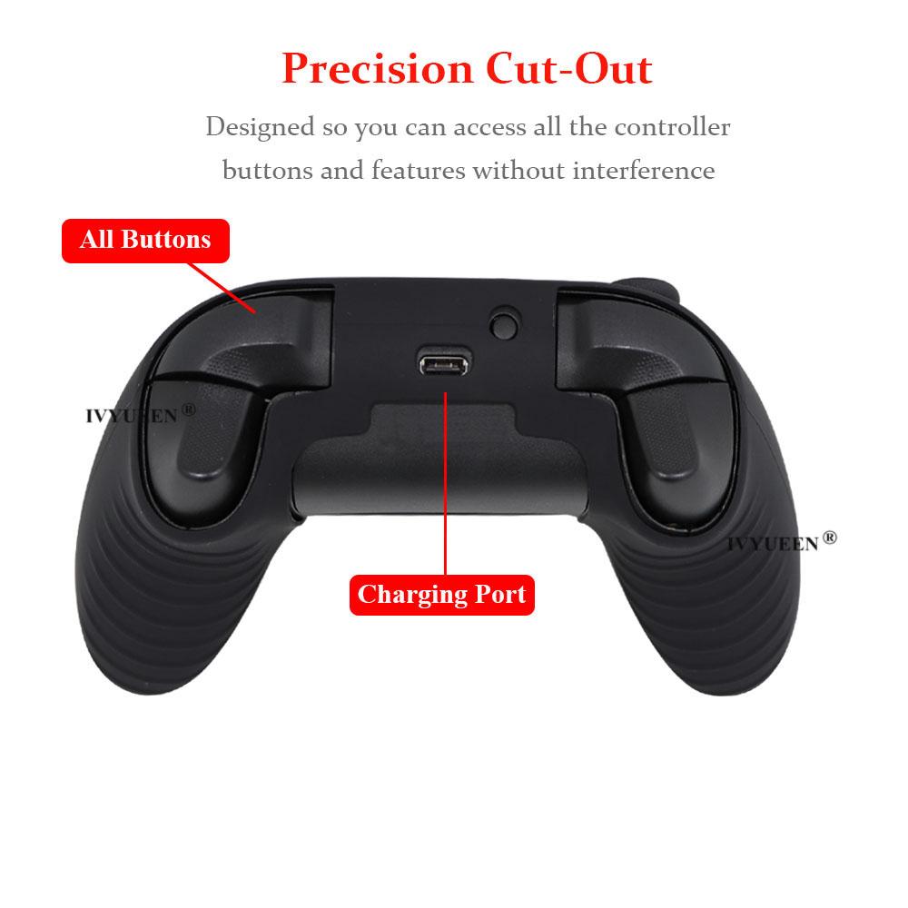 Lớp da bảo vệ mềm chống trượt IVYUEEN cho Bộ điều khiển lõi XBox X S Core Vỏ silicon Grip Gamepad Mix Color Vỏ bảo vệ Màu sắc: Đen