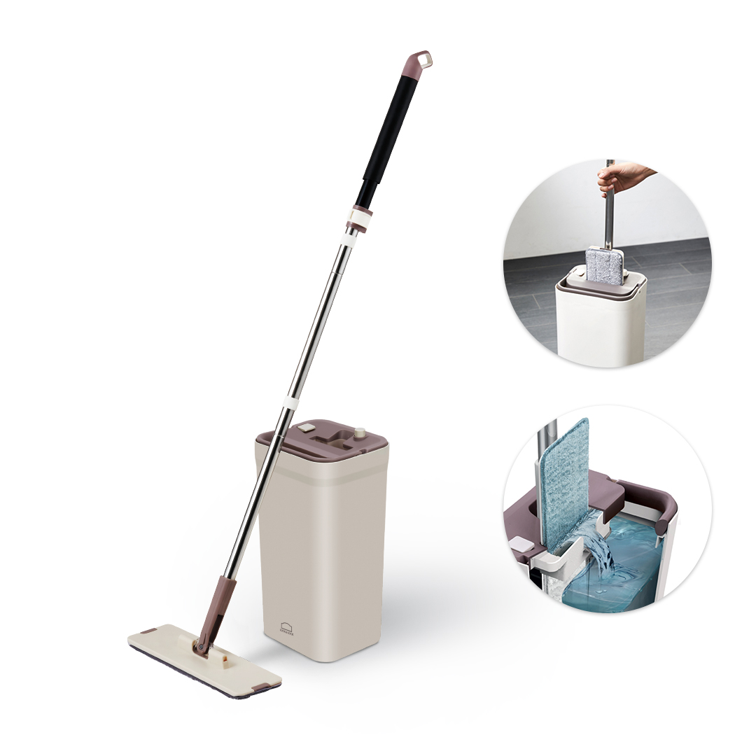 Bộ Cây Lau Nhà Lock&amp;Lock Squeeze Flat Mop ETM471