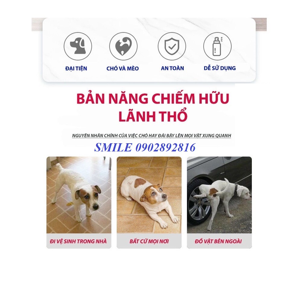 [MỚI VỀ] Dung Dịch Xịt Hướng Dẫn Chó Mèo Đi Vệ Sinh Đúng Chỗ ( 60ml )