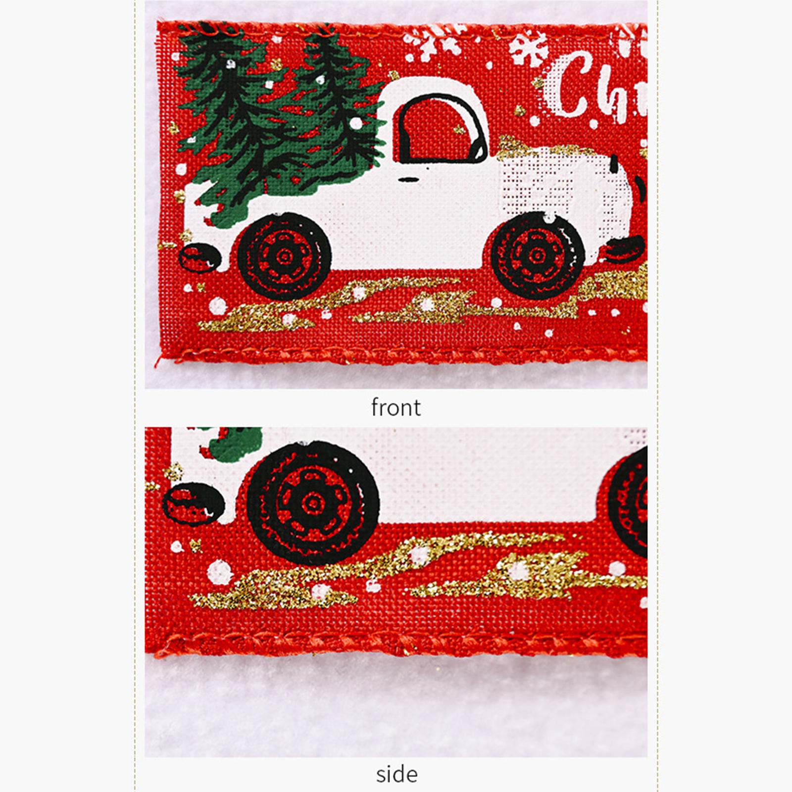 Dải Ruy Băng Trang Trí Cây Thông Giáng Sinh 5M/Cuộn Cho Cây Xmas Crafting
