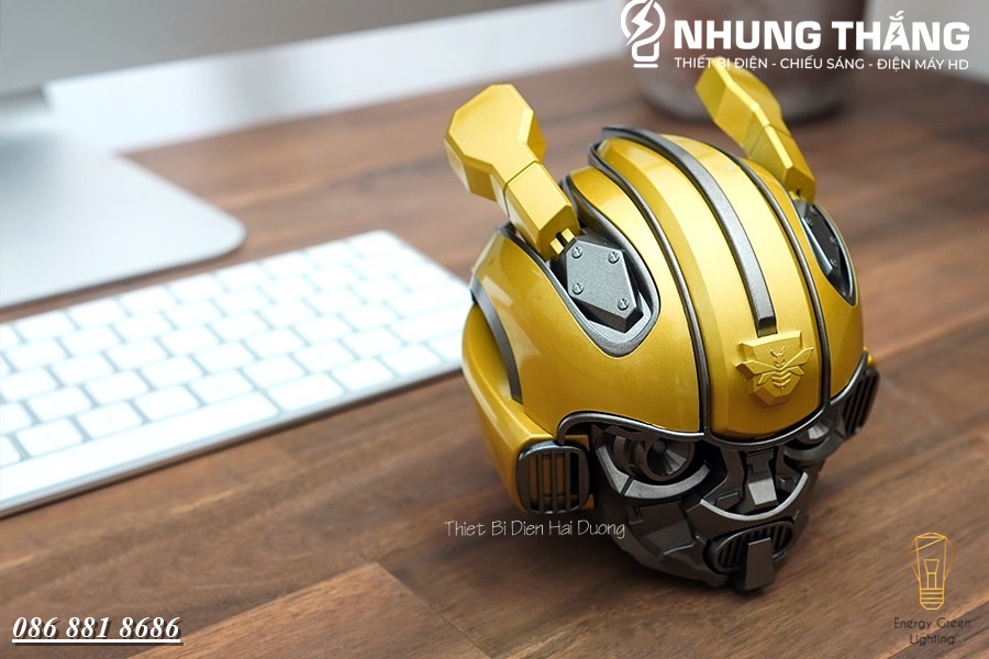 Loa Bluetooth Bumblebee Transformer - Tích Hợp Đèn Led - Kiểu dáng Cool Ngầu - Hỗ Trợ Khe Cắm Thẻ Nhớ - USB - Có Video