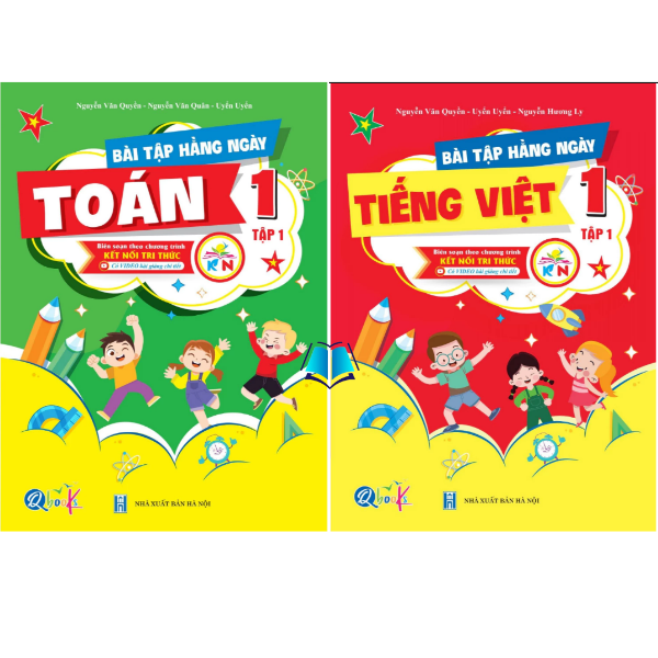 Sách - Bộ Sách Bài Tập Và Đề Kiểm Tra Toán + Tiếng Việt Lớp 1 Học Kì 1 - Kết Nối