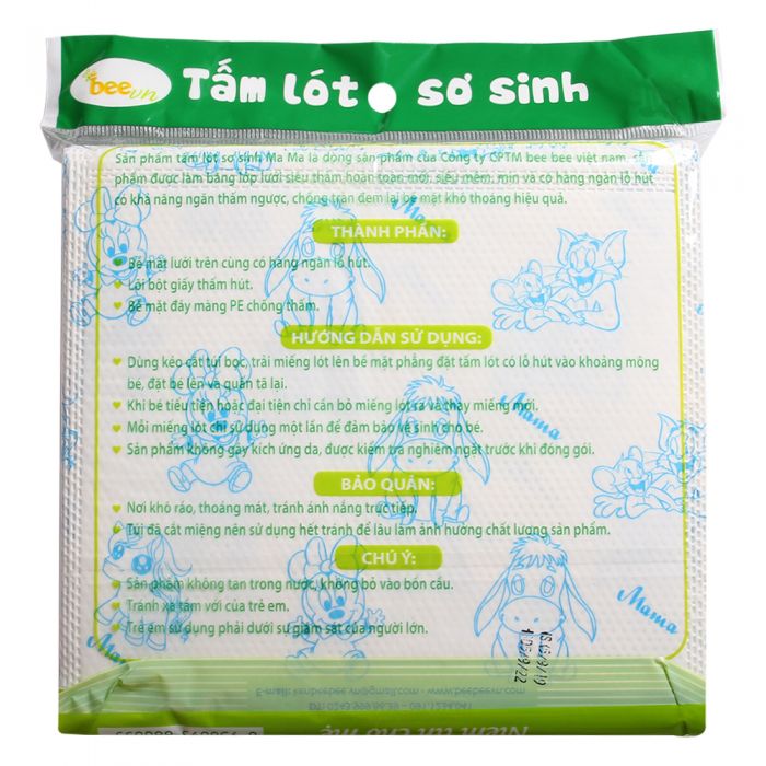 Combo 3 bịch tấm lót xu sơ sinh cao cấp Mama cho bé