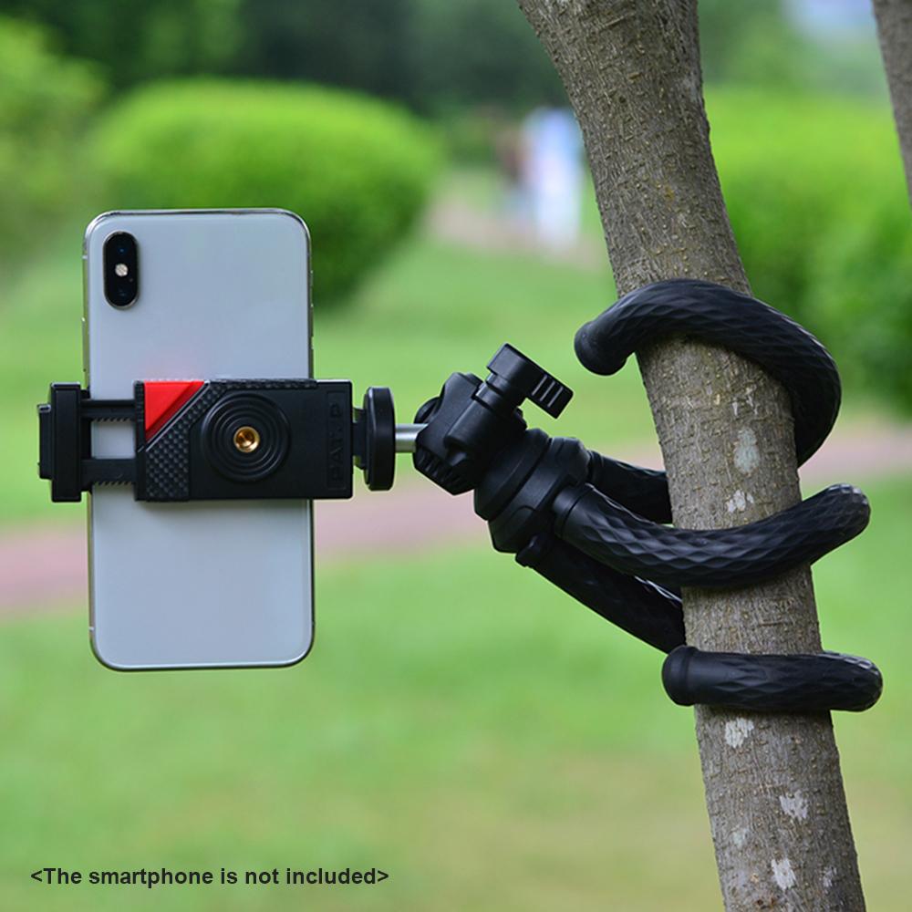 Tabletop Octopus Tripod Stand Phone Tripod Flexible Camera Tripod with 1/4 Inch Screw and Phone Holder 1.5kg Load Capacity for Smartphone Camera Vlog Selfie Live Streaming