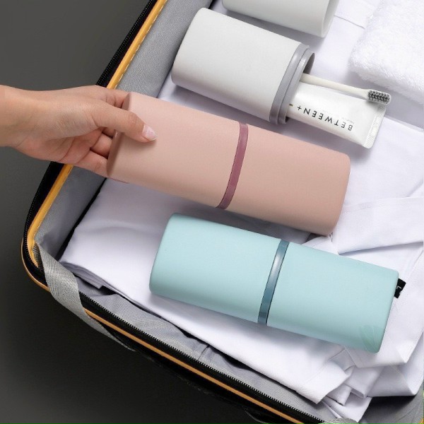 Hộp đựng bàn chải có thể làm cốc tiện dụng, hộp đựng bàn chải và kem đánh răng