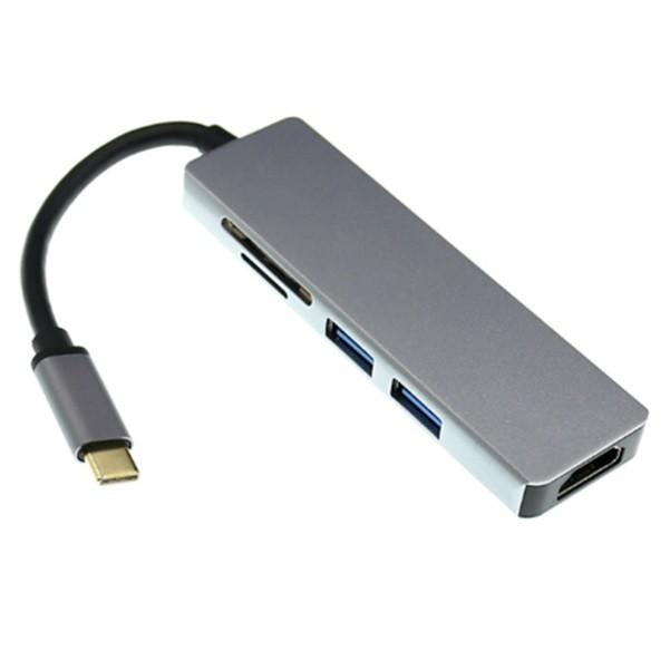 Cáp USB Type-C to HDMI + USB 3.0 Hỗ trợ đọc thẻ nhớ đa năng