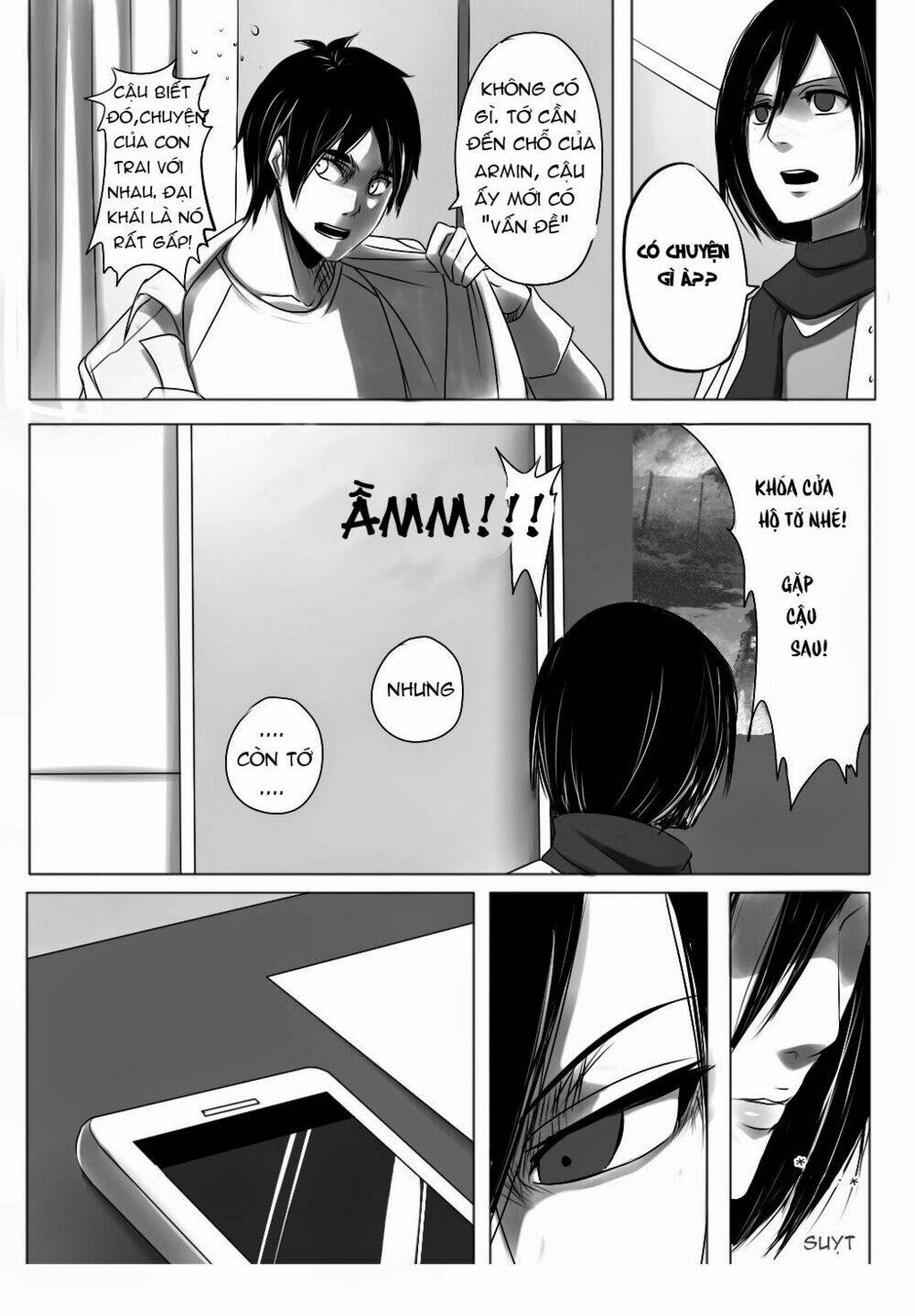 đại chiến titan - doujinshi về cuộc tình tay 4 chapter 2 7