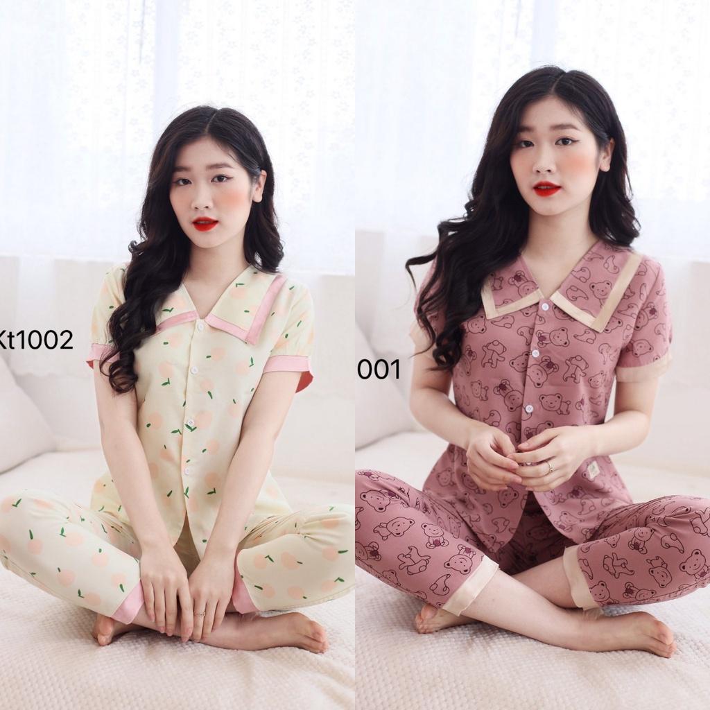 Quần áo ngủ,đồ bộ mặc nhà,mặc sau sinh,họa tiết gấu,hình tim cute