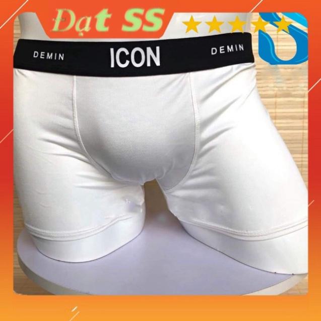 Quần Lót Nam Boxer Thun Lạnh ICON, Quần Sịp Nam thun lạnh ICON Demin Co dãn 4 chiều Loại 1