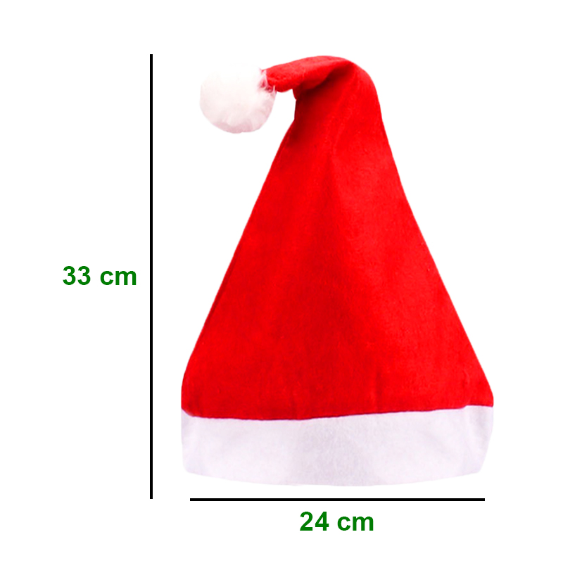 Nón Noel cho bé 0-12 tuổi Baby-S, Mũ Noel họa tiết trơn đơn giản vô cùng xinh xắn – SNOEL017