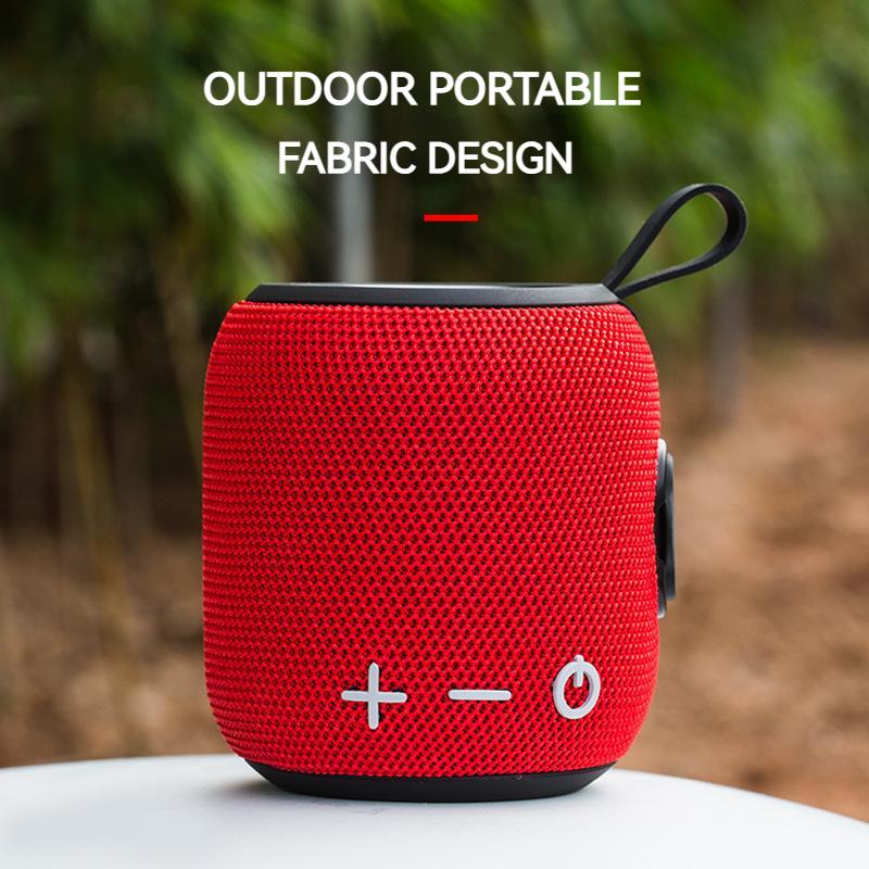 Máy tính xách tay loa bluetooth sức mạnh cho loa phụ không dây ngoài trời nhỏ ngoài trời Color: red