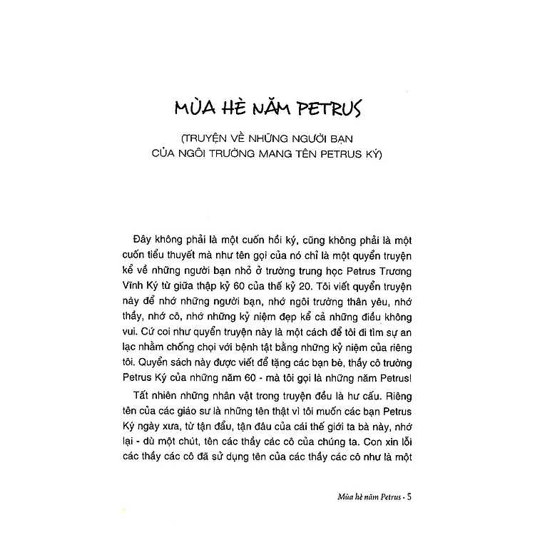 Sách Mùa Hè Năm Petrus (Tái Bản 2019)