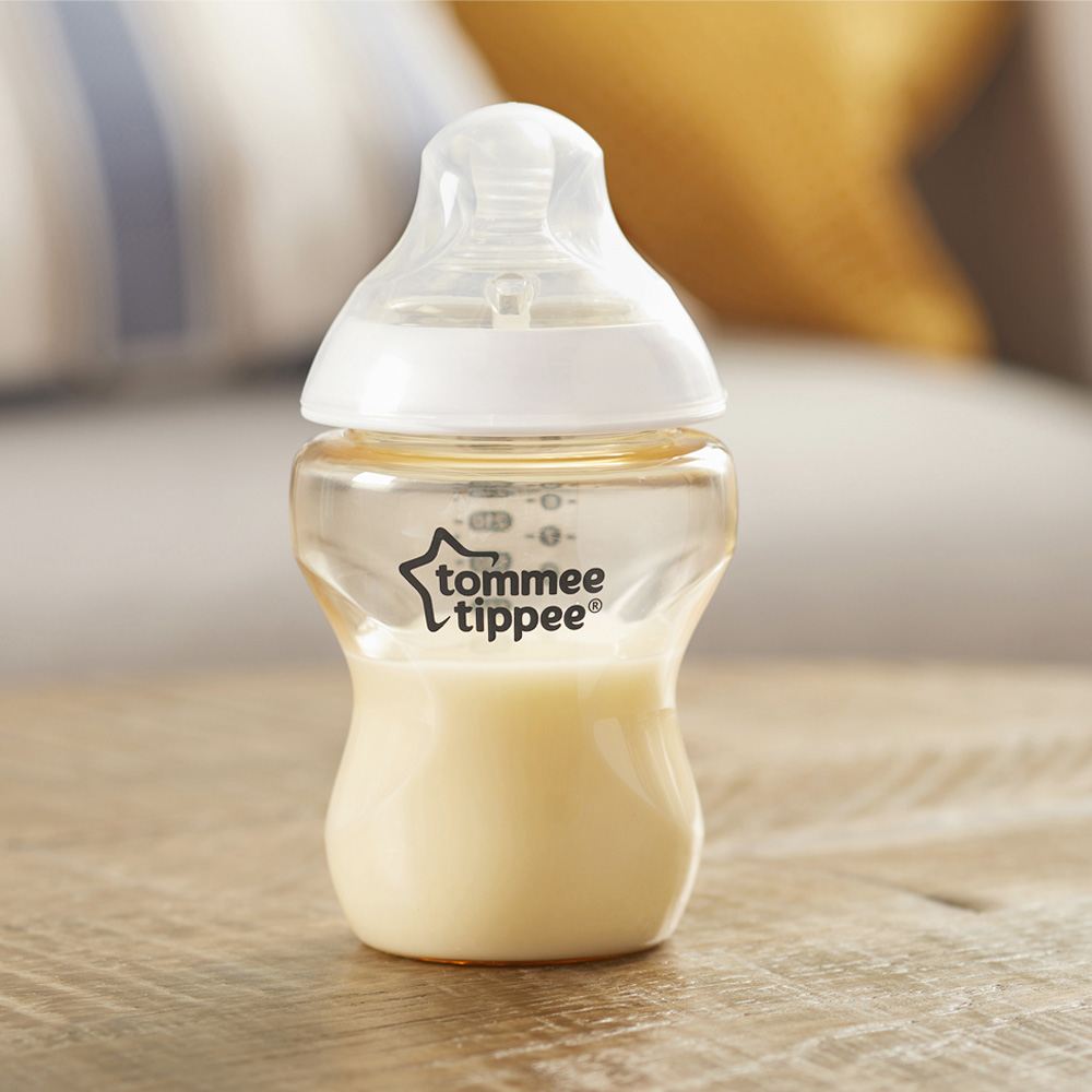 Bình Sữa PPSU Ty Siêu Mềm Tự Nhiên Tommee Tippee Natural Start 260ml, Núm Ty Của Bình 3-6 tháng (Bình Đôi)