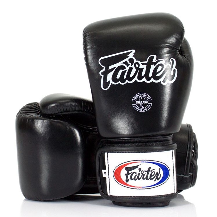 Găng Tay Fairtex Bgv1 Tight Fit Muay Thai/Boxing Gloves - Boxing/ MuayThai/ Kickboxing Training/ Đen