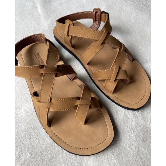 Sandal Nam Nữ JOURNEY Dây Kẹp Basic Unisex Chất Liệu Da Cao Cấp