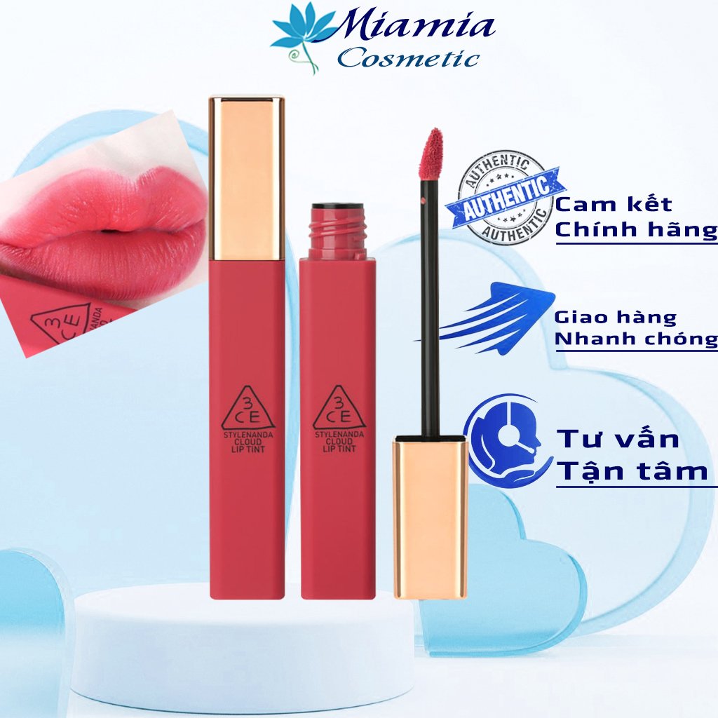 Son 3CE Cloud Lip Tint Pinkalicious – Hồng Trầm Tinh Tế Ngọt Ngào [NHẬP KHẨU CHÍNH HÃNG CHECK HIDDEN TAG]