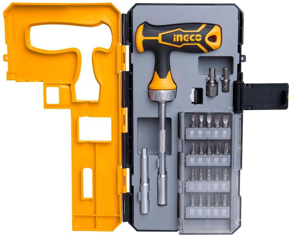BỘ TUỐC NƠ VÍT TAY CẦM CHỮ T 25 CHI TIẾT INGCO HKSDB0258 - HÀNG CHÍNH HÃNG