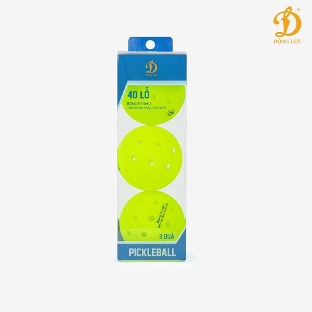 Bóng Tiêu Chuẩn Thi Đấu Pickleball Động Lực D25 (3 Quả/Hộp)
