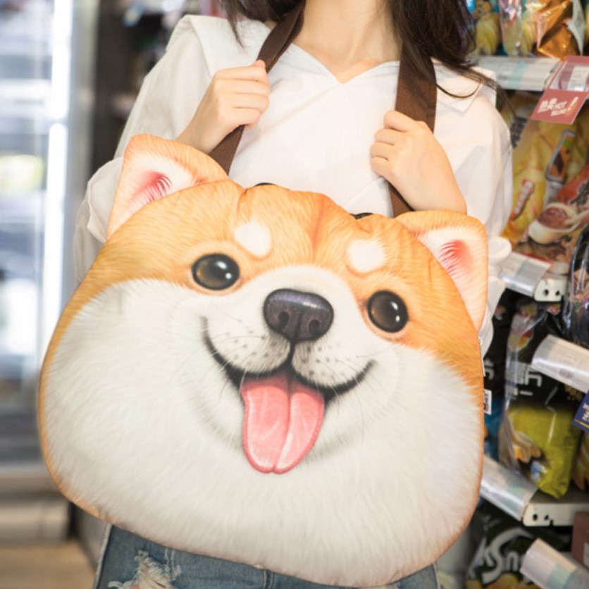 Túi Đeo Chó 3D ShiBa Vàng