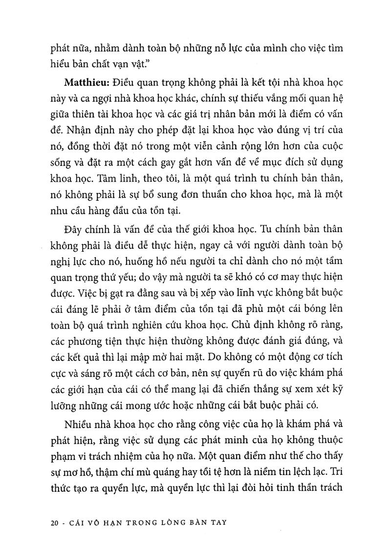 Sách Khoa Học Khám Phá - Cái Vô Hạn Trong Lòng Bàn Tay (Tái Bản)