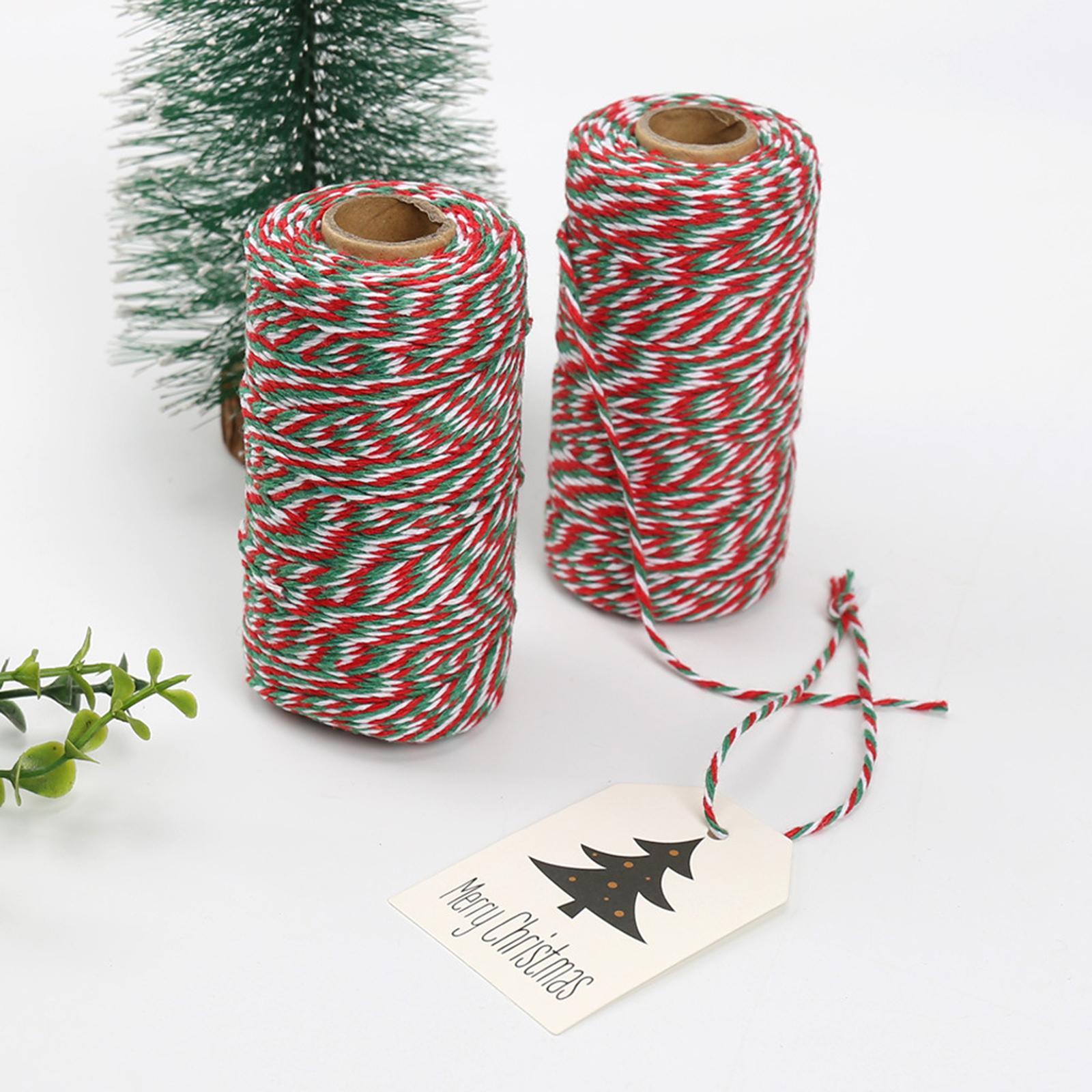 Xmas Twine Rope Craft Twine Rope Durable Rope for Gift Wrap Crafts