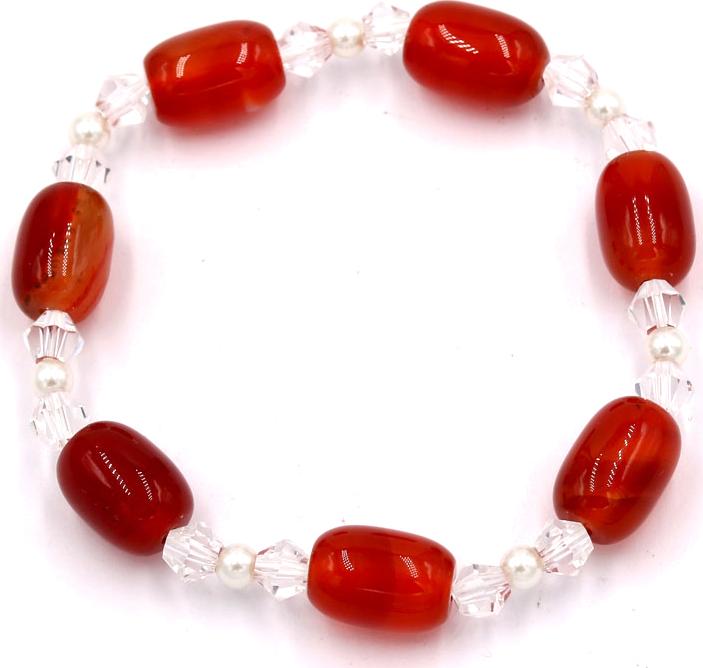 Chuỗi tay đá thạch anh đỏ FSOT14