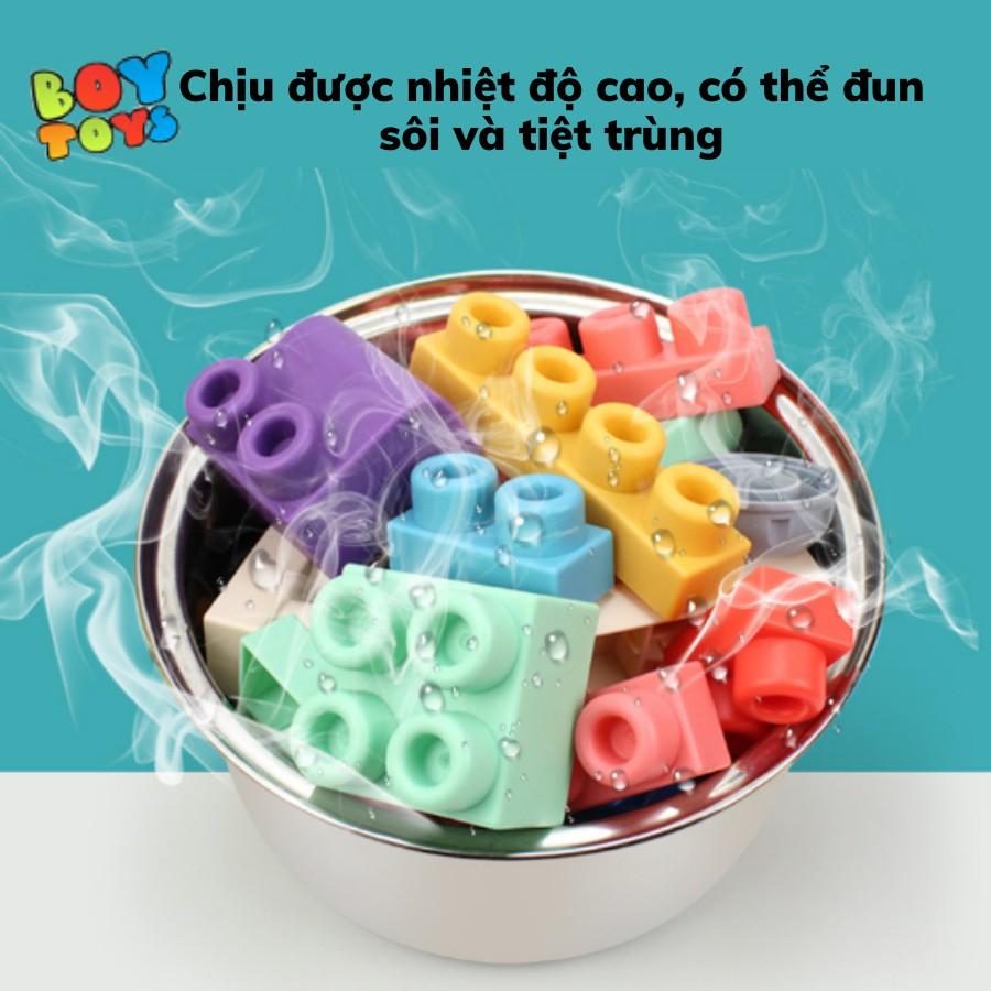 Đồ chơi xếp hình cao su mềm 20 miếng ghép lớn cho bé lắp ghép dễ dàng kích thích trí thông minh