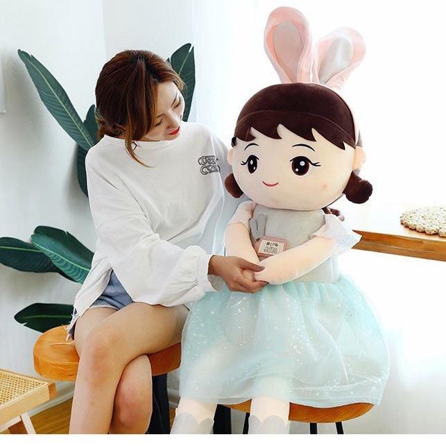 Búp bê tai thỏ , quà tặng cho bé size 60-80-1m