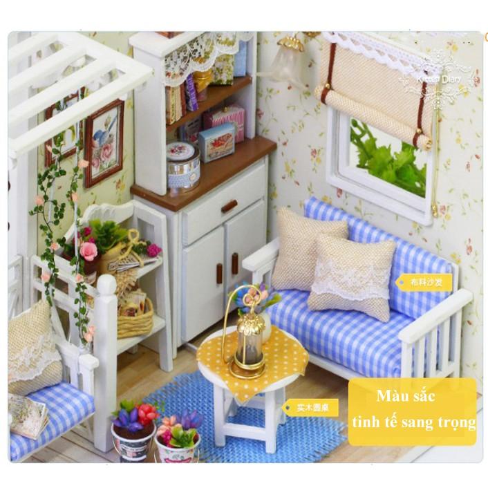 Đồ chơi mô hình nhà gỗ diy Cute Room No 3013 ( Tặng Mica Che Bụi + Keo)