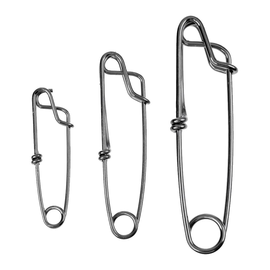 60x Long Line Clips Branch Hanger Snap Tuna Clip Fishing Tackles Accessories