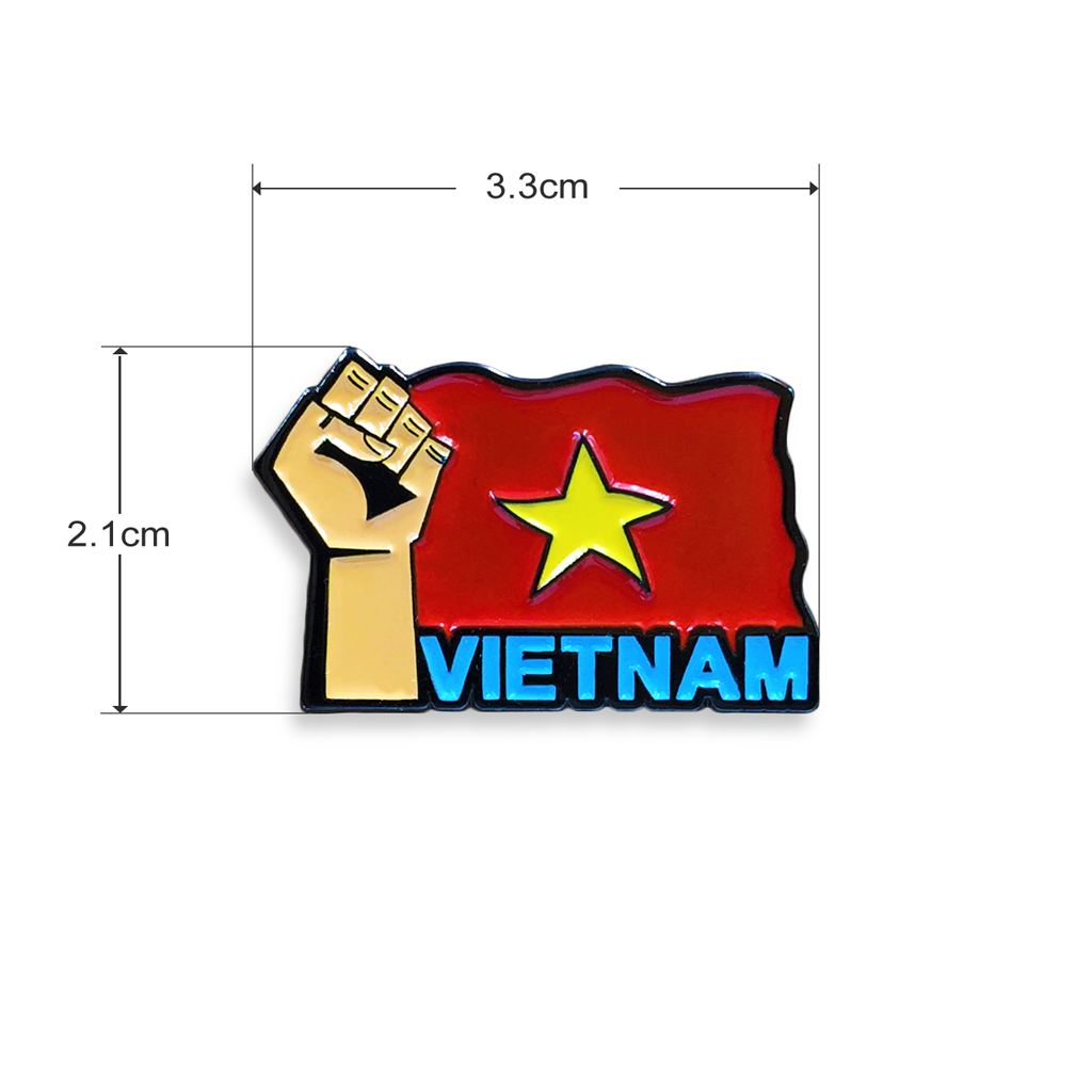 Lapel Pin lưu niệm Việt Nam - Lá cờ Việt Nam