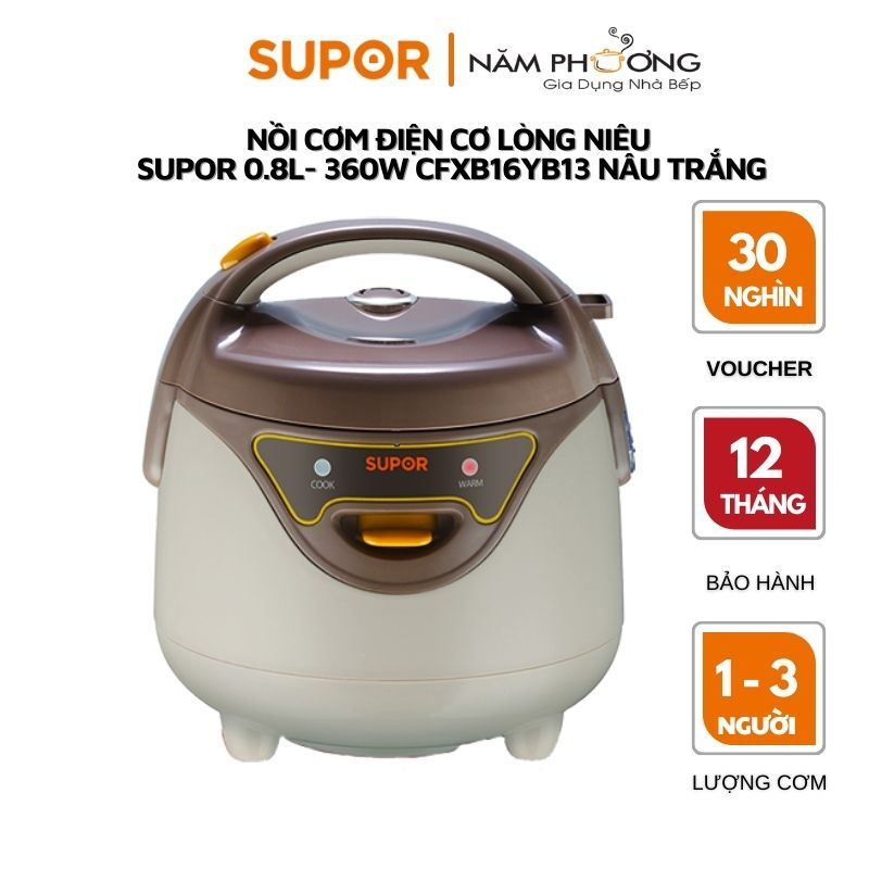 Nồi Cơm Điện Mini Supor CFXB16YB3VN (0.8L)