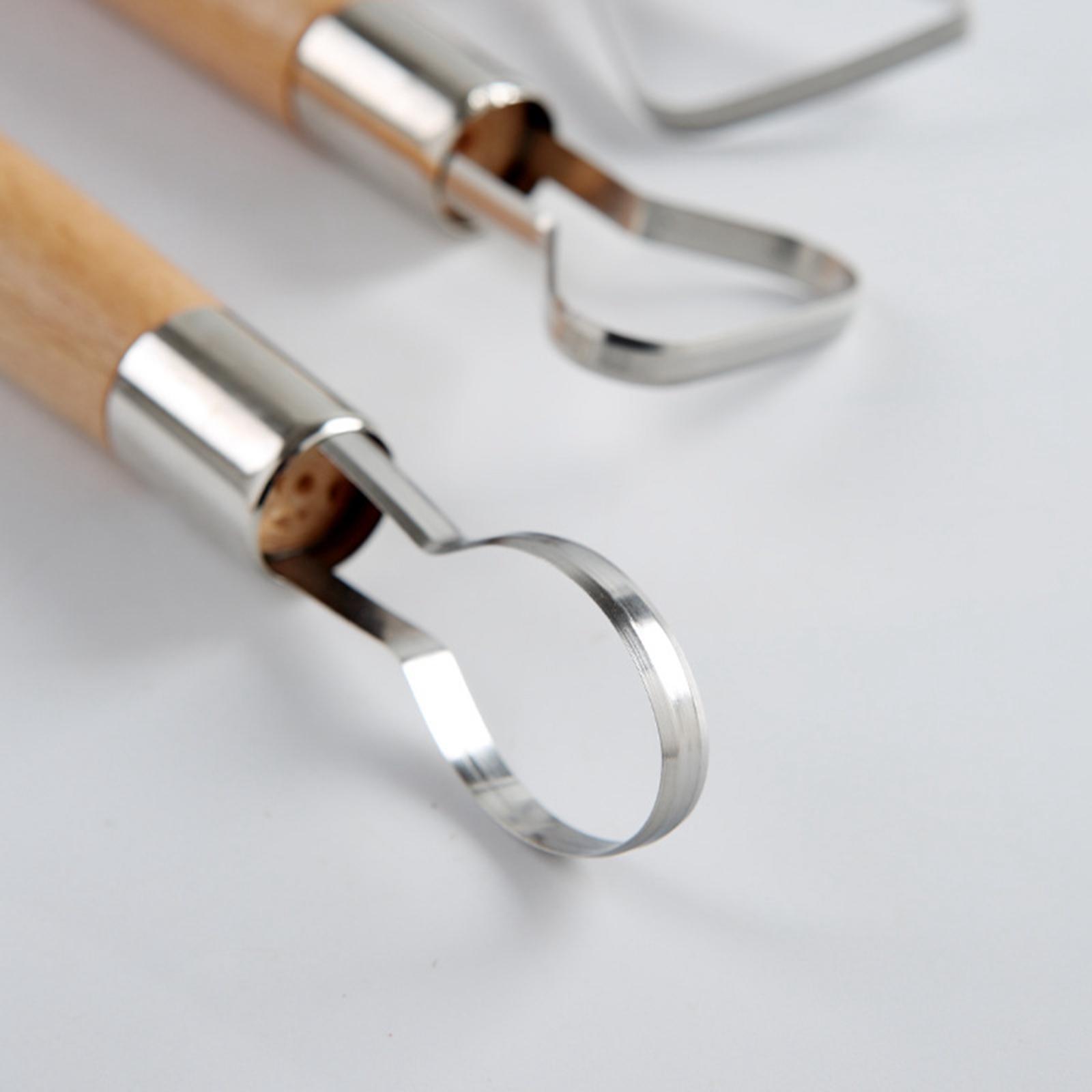 3x Beginners Clay Pottery Sculpting   Shaping Scraper Tools